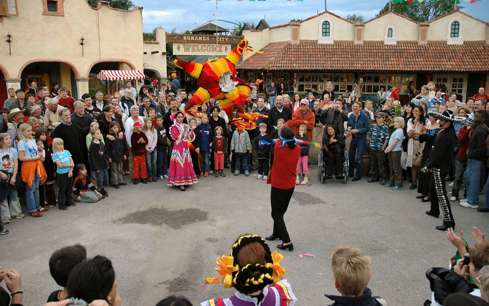 A colorful piñata decoration showing Mexican cultural traditions and celebrations